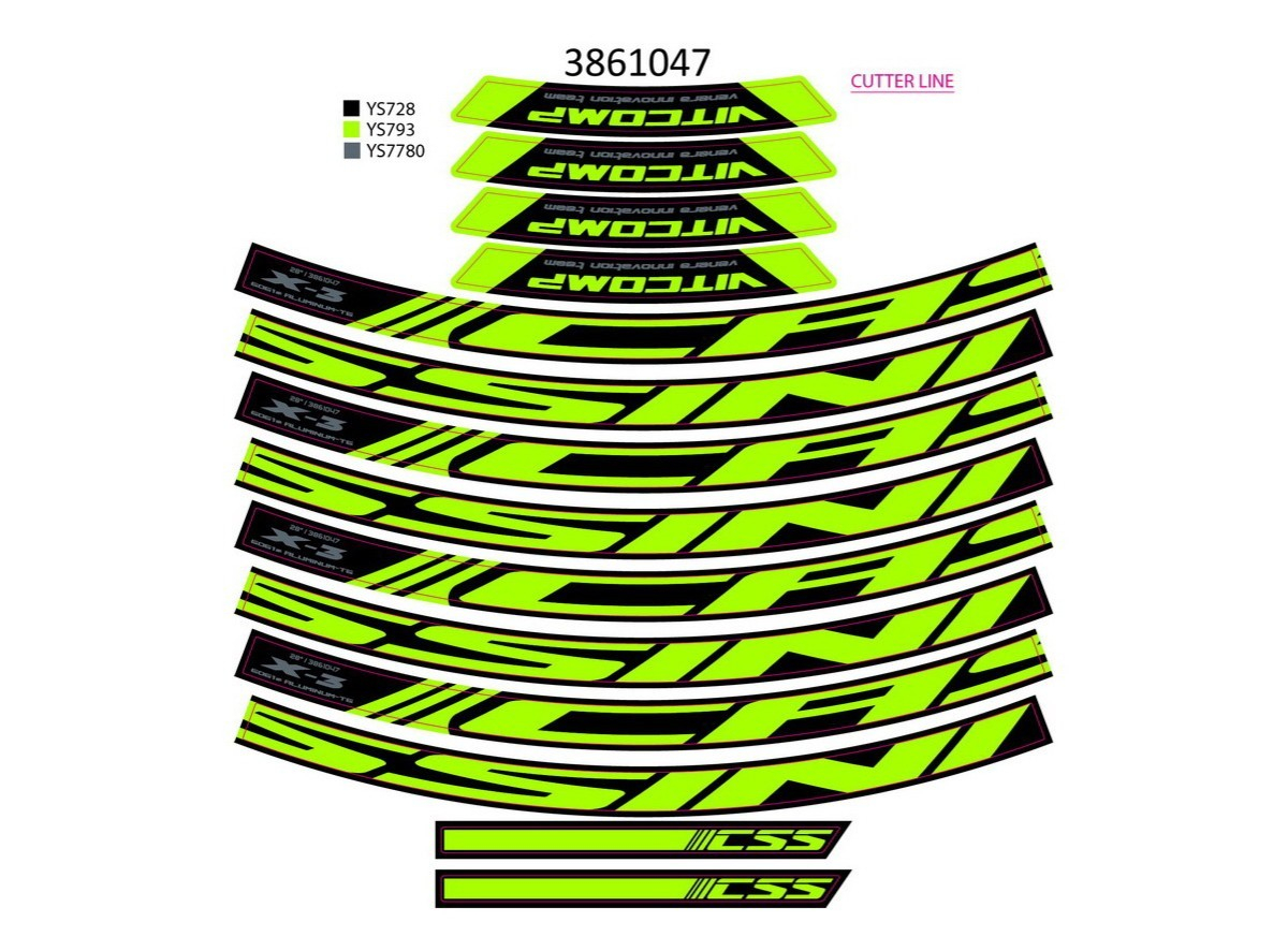 NAL.P.KIN Nal.t+g 28x3.m neon zute ys793 2021 !