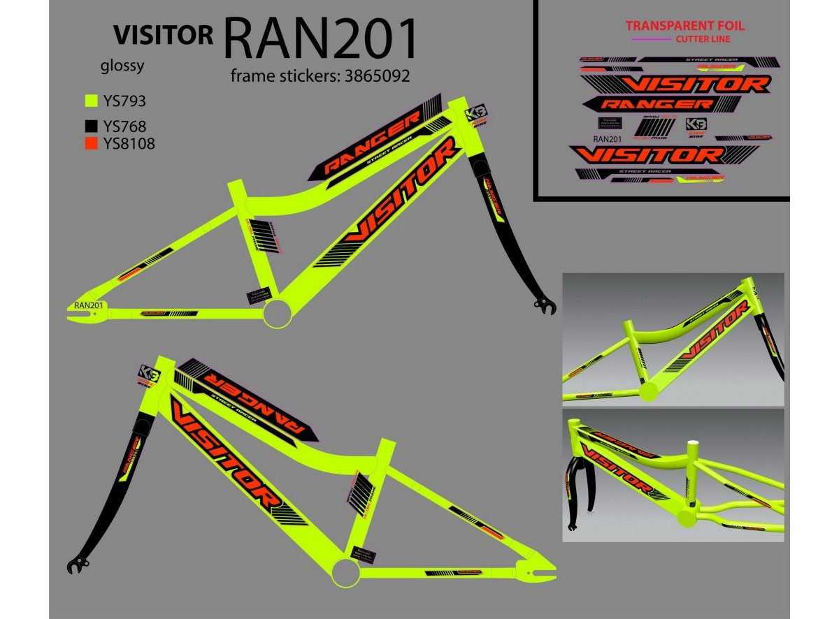 NAL.P.RAM.KIN Nal.ram pvc sticker ran201 2021 @@@