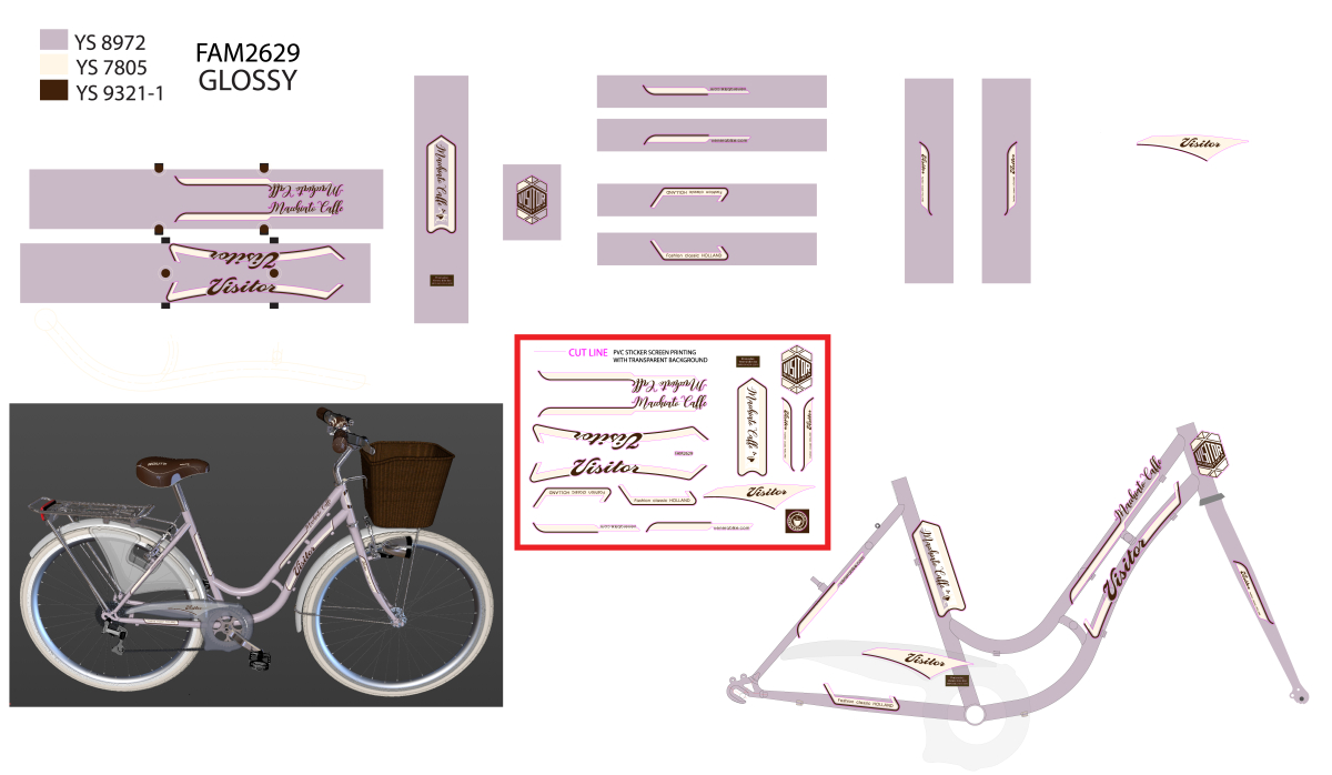 Fam2629 26/17 F.RAM CASSINI za visitor machiato caffe roze 2022 @@