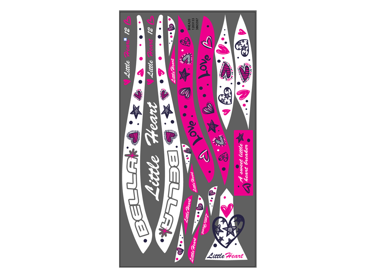 NAL.P.RAM. VEN HEA202DZTVKK/25AK9P1/11" BELA200 20" VISITOR DELTA LITTLE HEART DECIJI B. ROZE CRNI 2