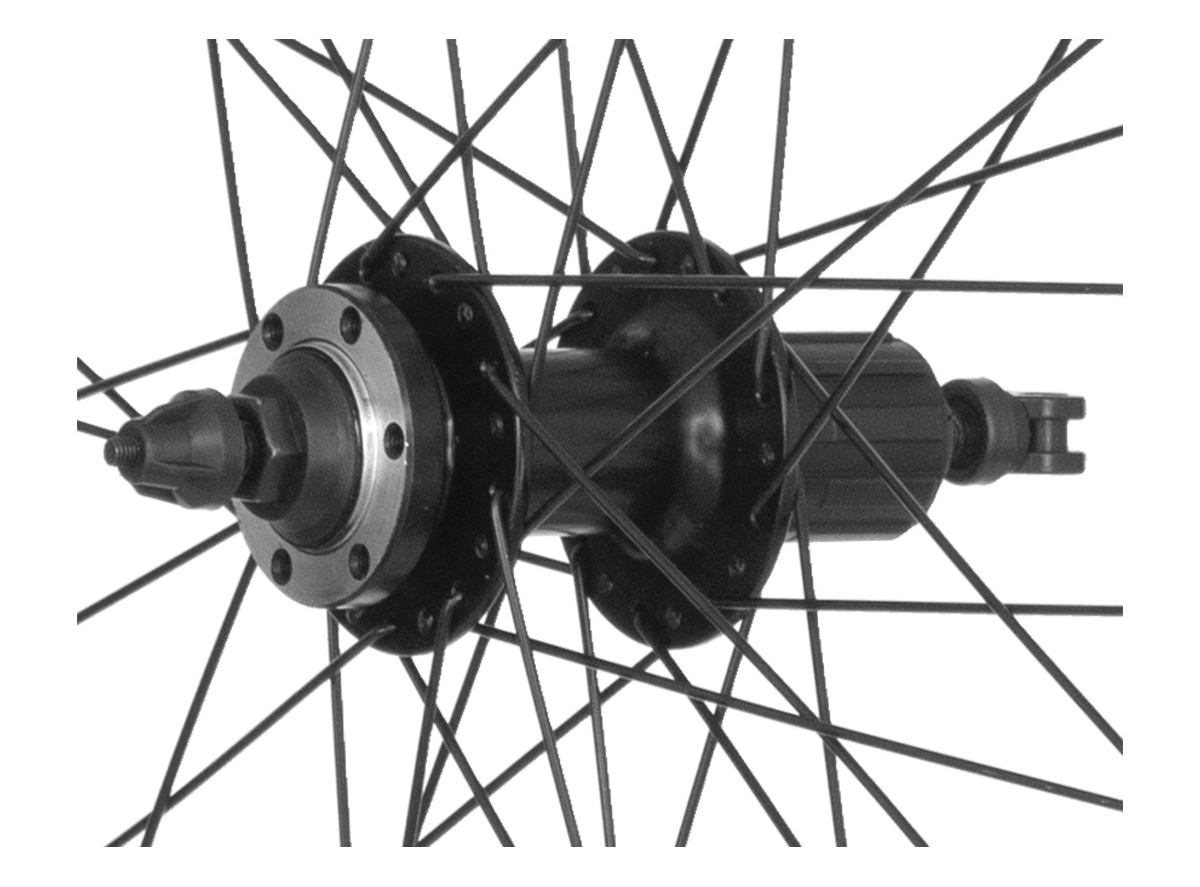 Zadnji tocak.28x1.3/8 dupli zid crni za disk kaseta shunfeng brzo skidajuca