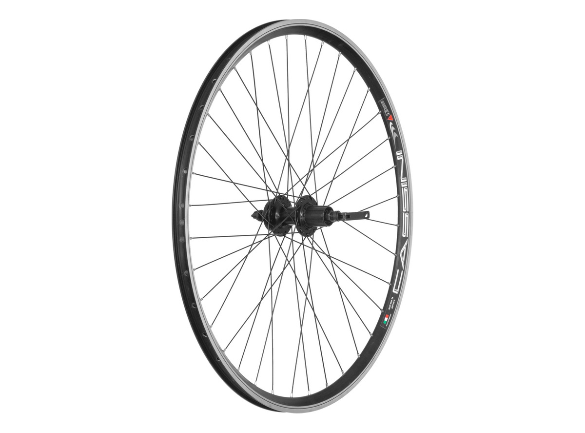 Zadnji tocak.28x1.3/8 dupli zid crni za disk kaseta shunfeng brzo skidajuca