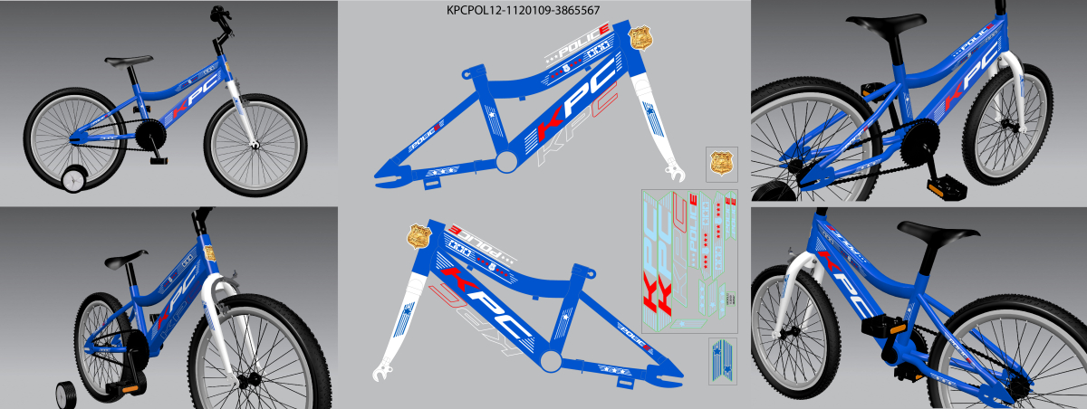 NAL.P.RAM. VEN 122DMTVKK/251R14P1/8" 12" SAFETY KPC PLAVI POLICE 2025 EUR1