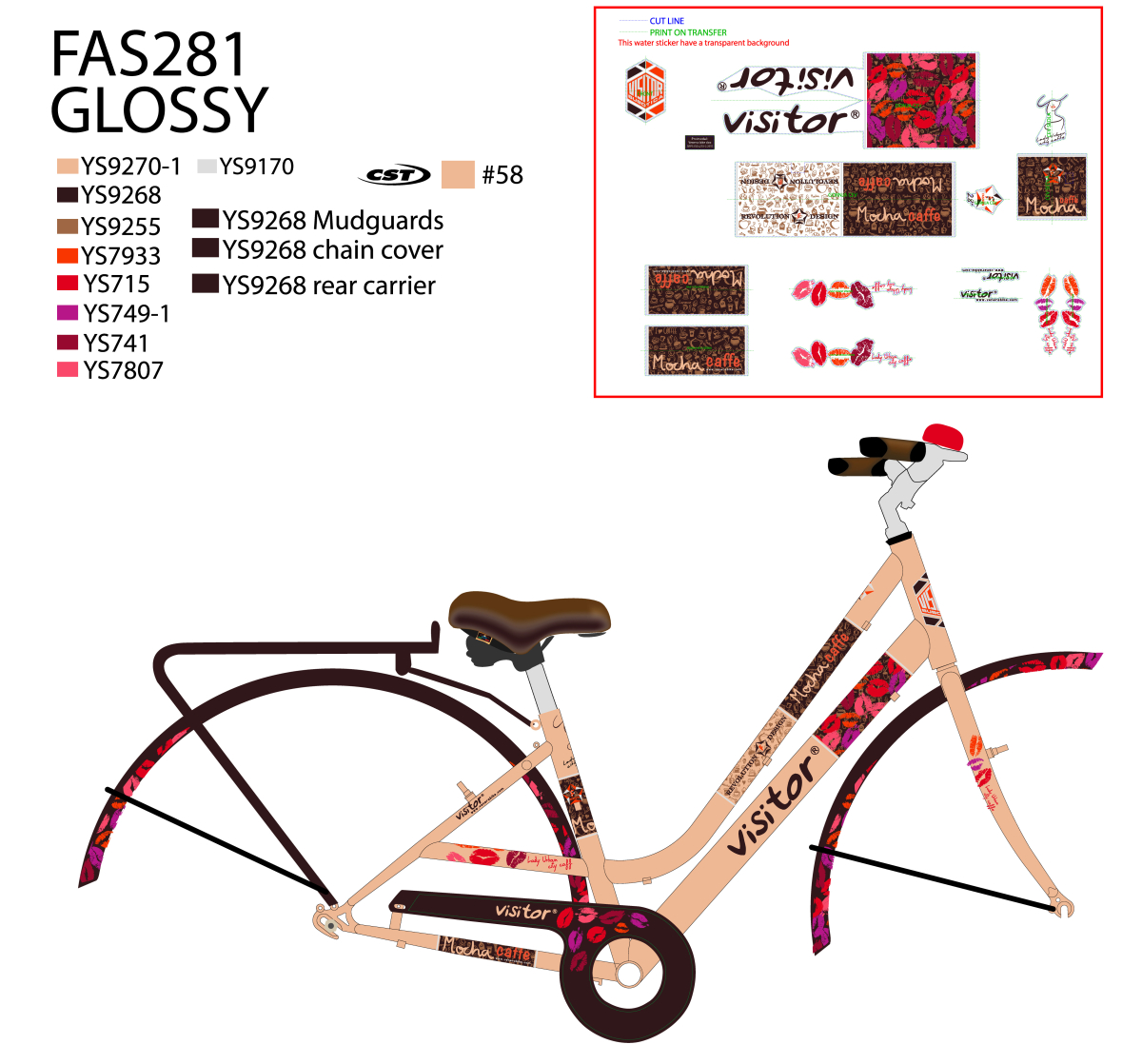 FAS281 28/17 F.RAM KINA ZA FASHION MOCHA CAFFE BRAON 2021