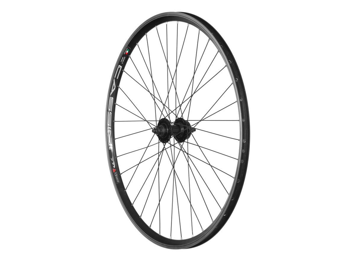 Prednji tocak.28x1.3/8" dupli crni alu glava joytech disk