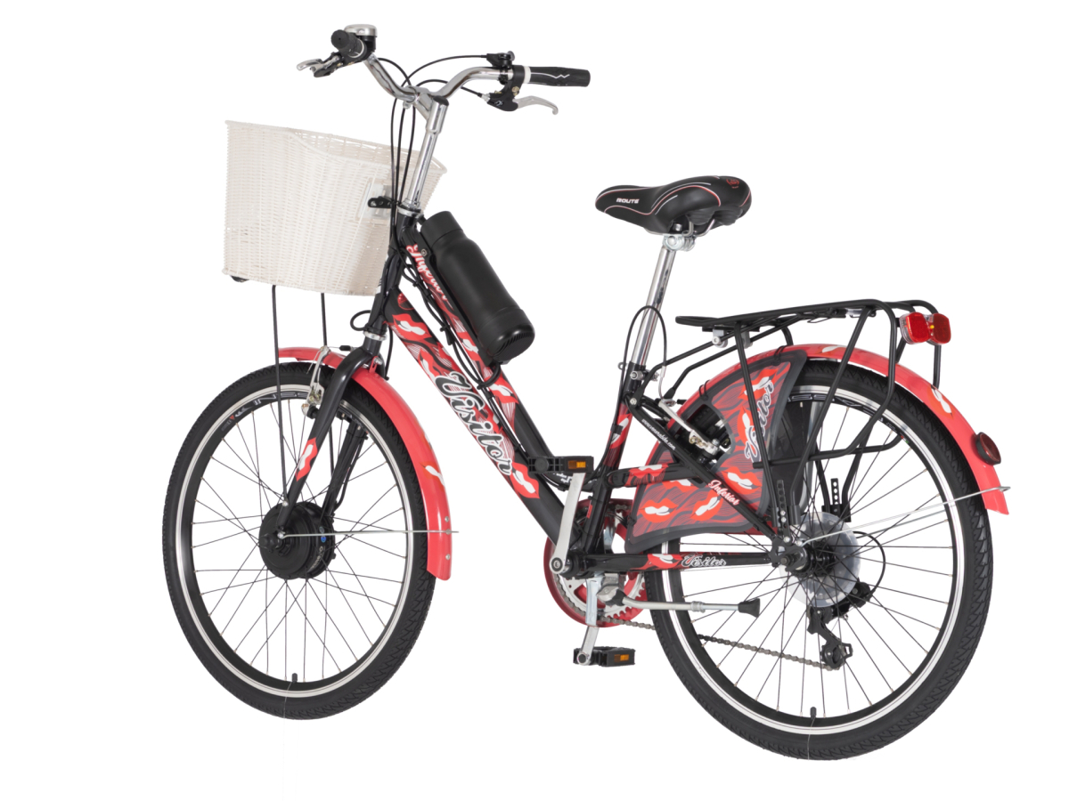 E-Bicikl Visitor Fashion Inferior 24" crno crveni