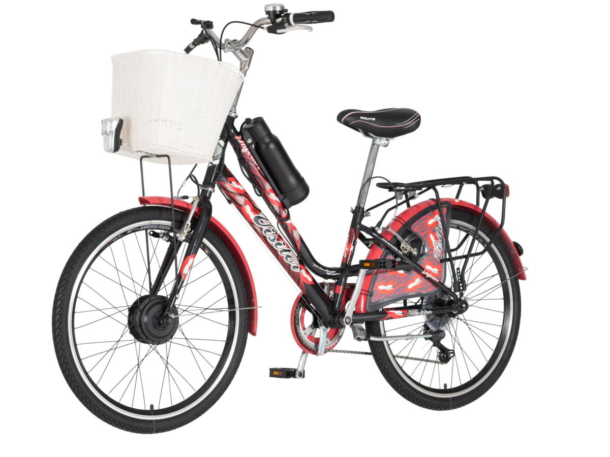 E-Bicikl Visitor Fashion Inferior 24" crno crveni
