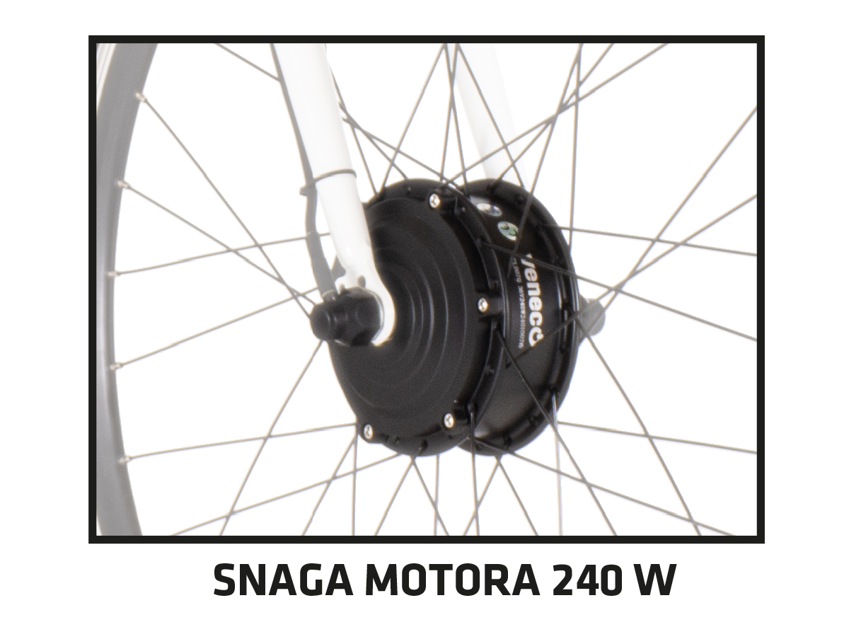 E-bicikl Visitor Explosion crno roza