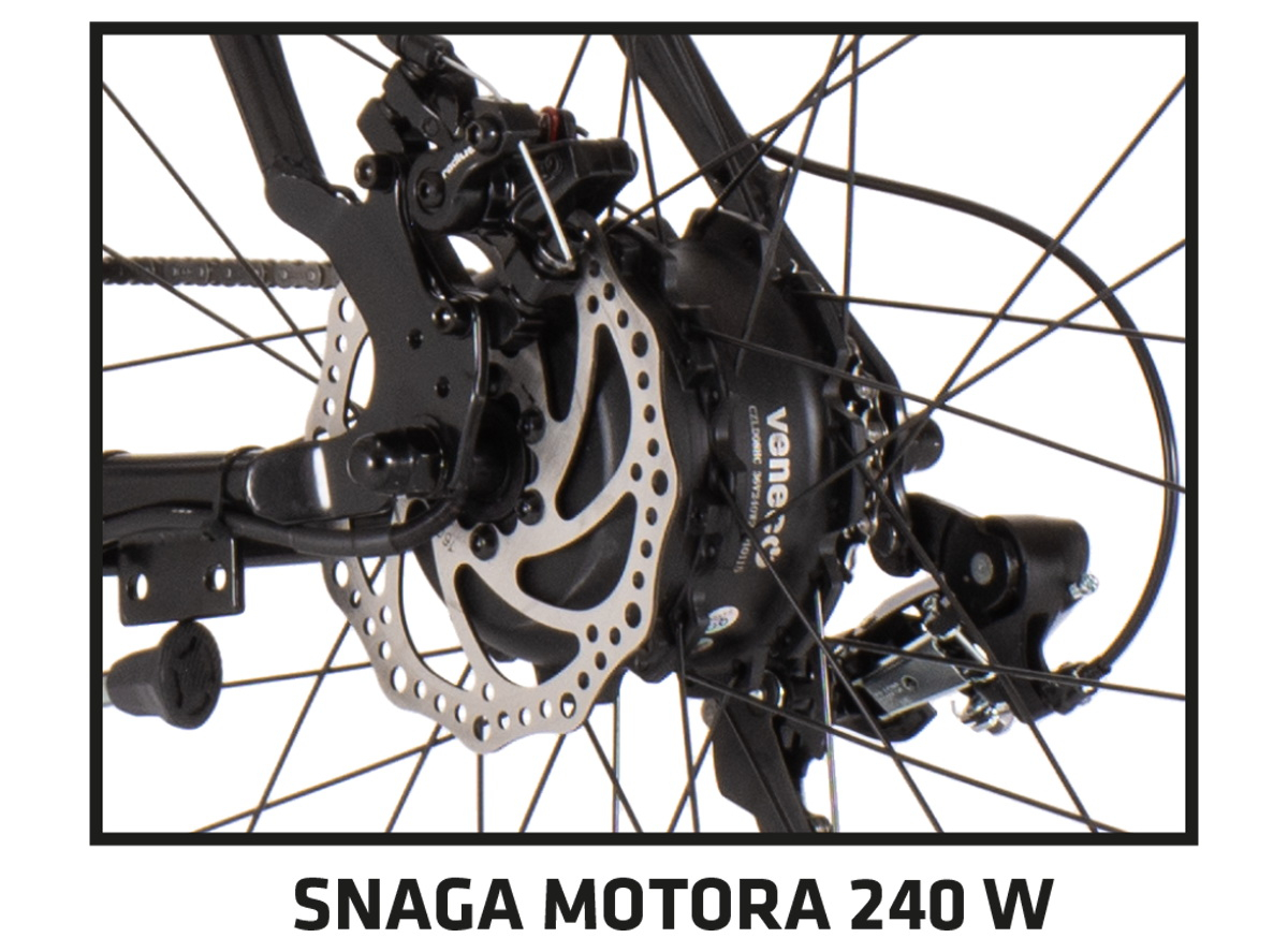 E-Bicikl Visitor Blade 27.5 Disk1 Crne Boje