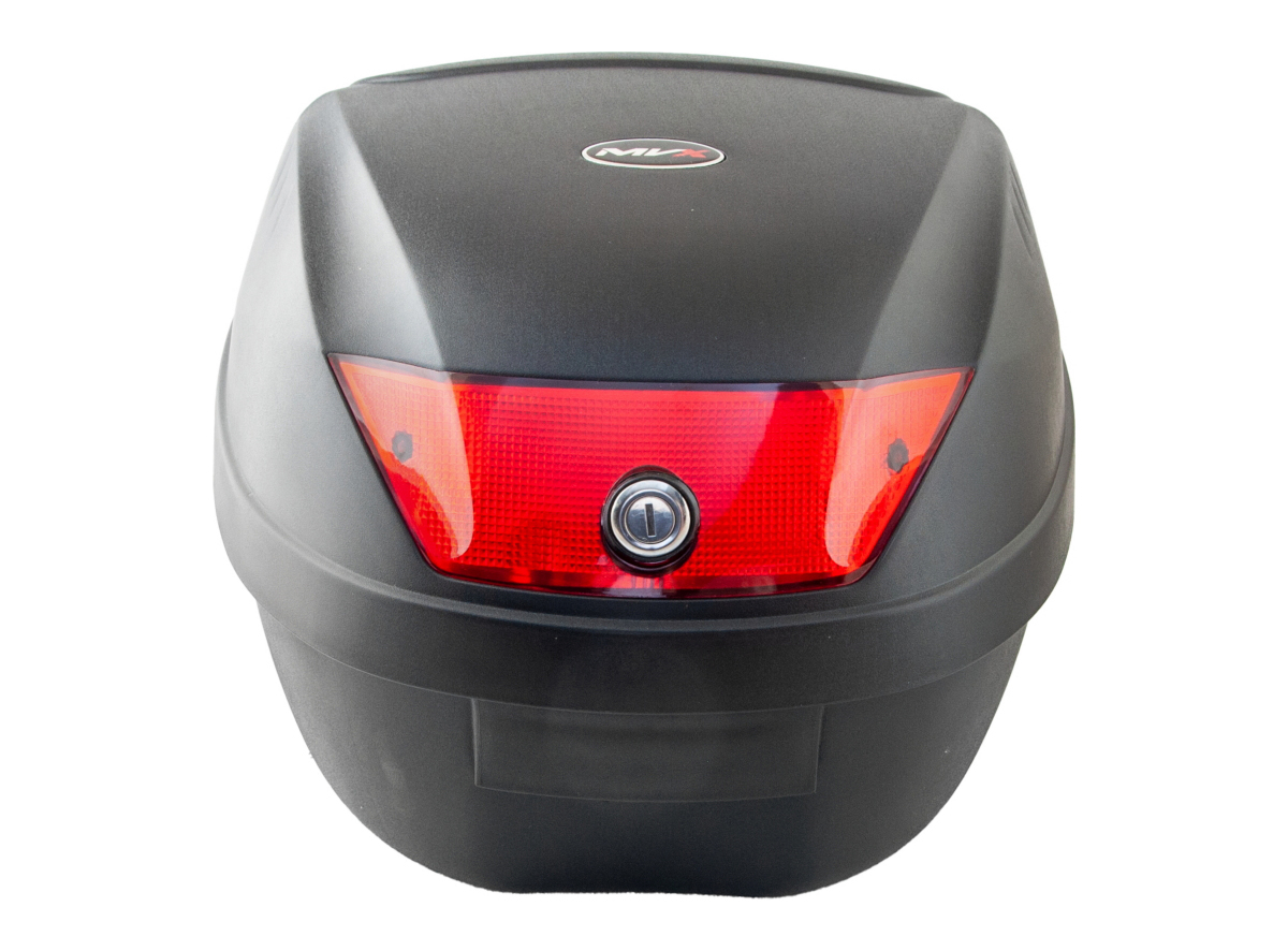 Kofer za motor zadnji crni sa reflektorom 28L 39.5X39.5X31.5CM