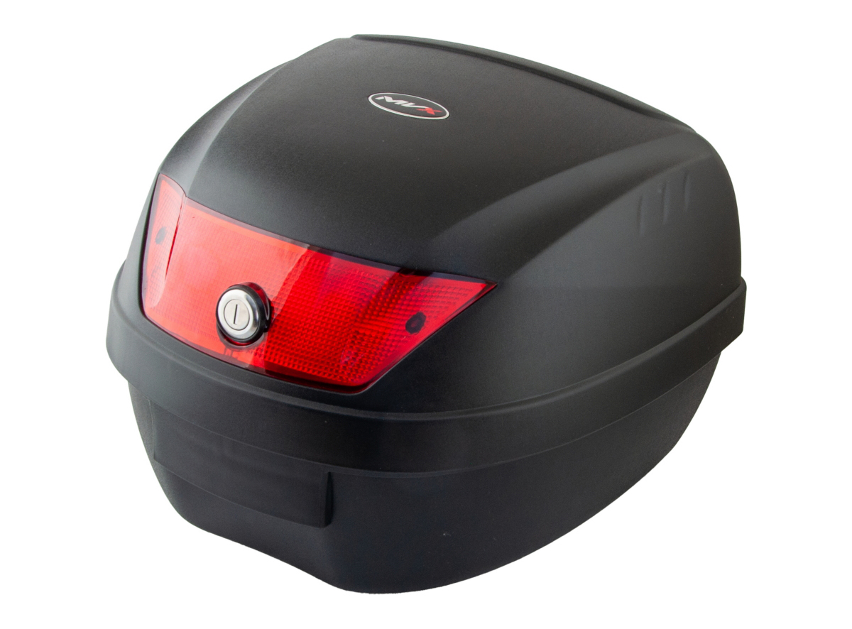 Kofer za motor zadnji crni sa reflektorom 28L 39.5X39.5X31.5CM