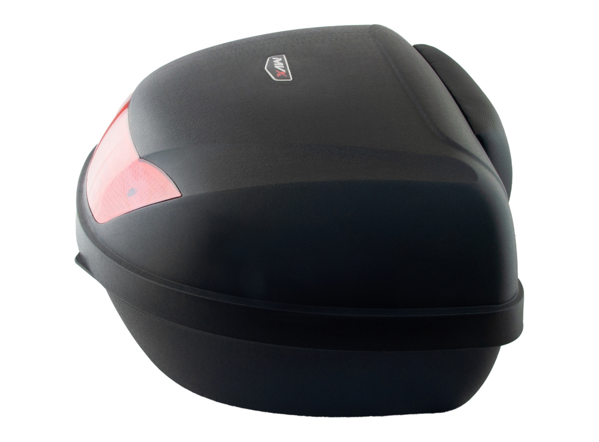 Kofer za motor zadnji crni sa reflektorom i naslonom 38L 59X46.5X33.5CM