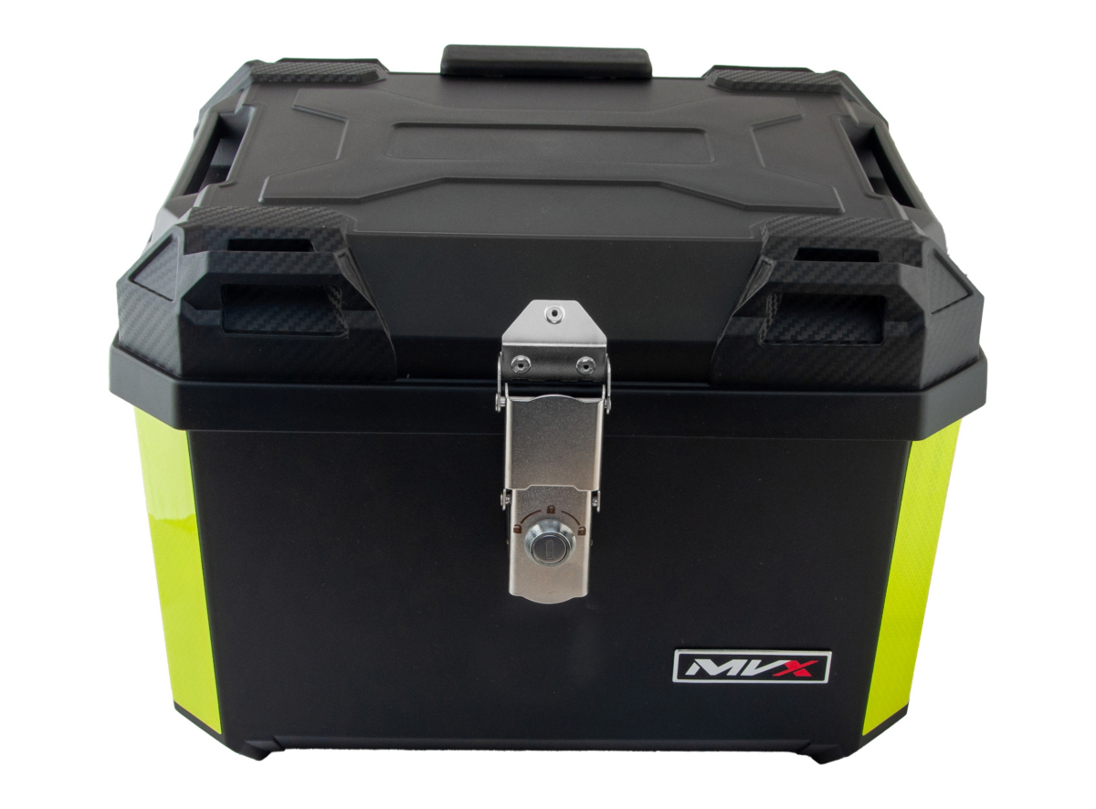 Kofer za motor zadnji crni sa naslonom 45L 42.5X34.5X32.5CM