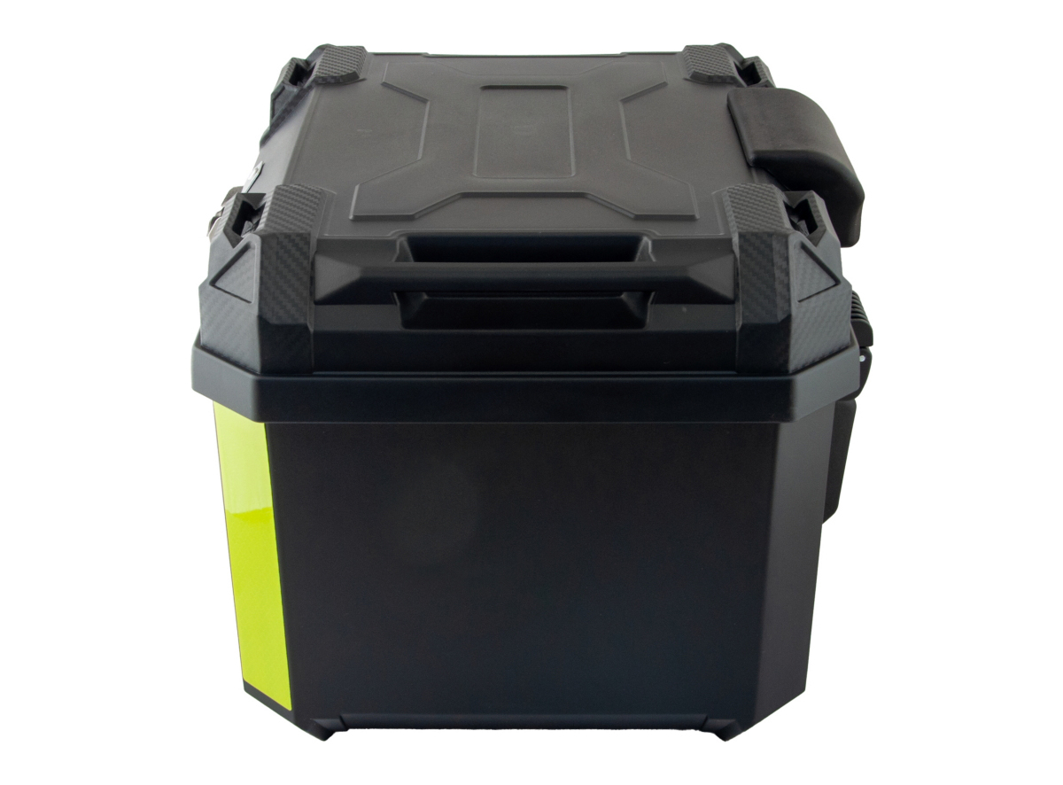 Kofer za motor zadnji crni sa naslonom 45L 42.5X34.5X32.5CM