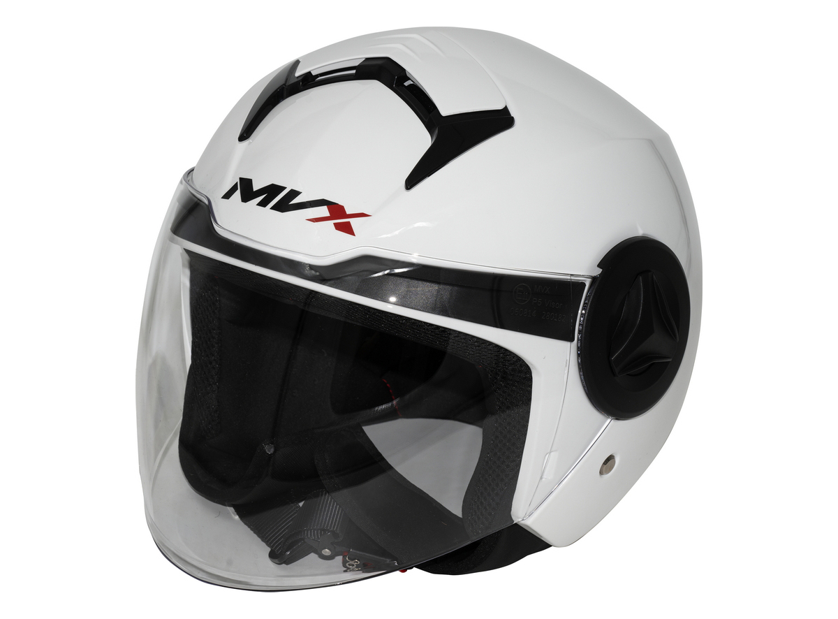 Kaciga za motor veličina L-MVX P5 Jet Open Face Simpli vizir bela