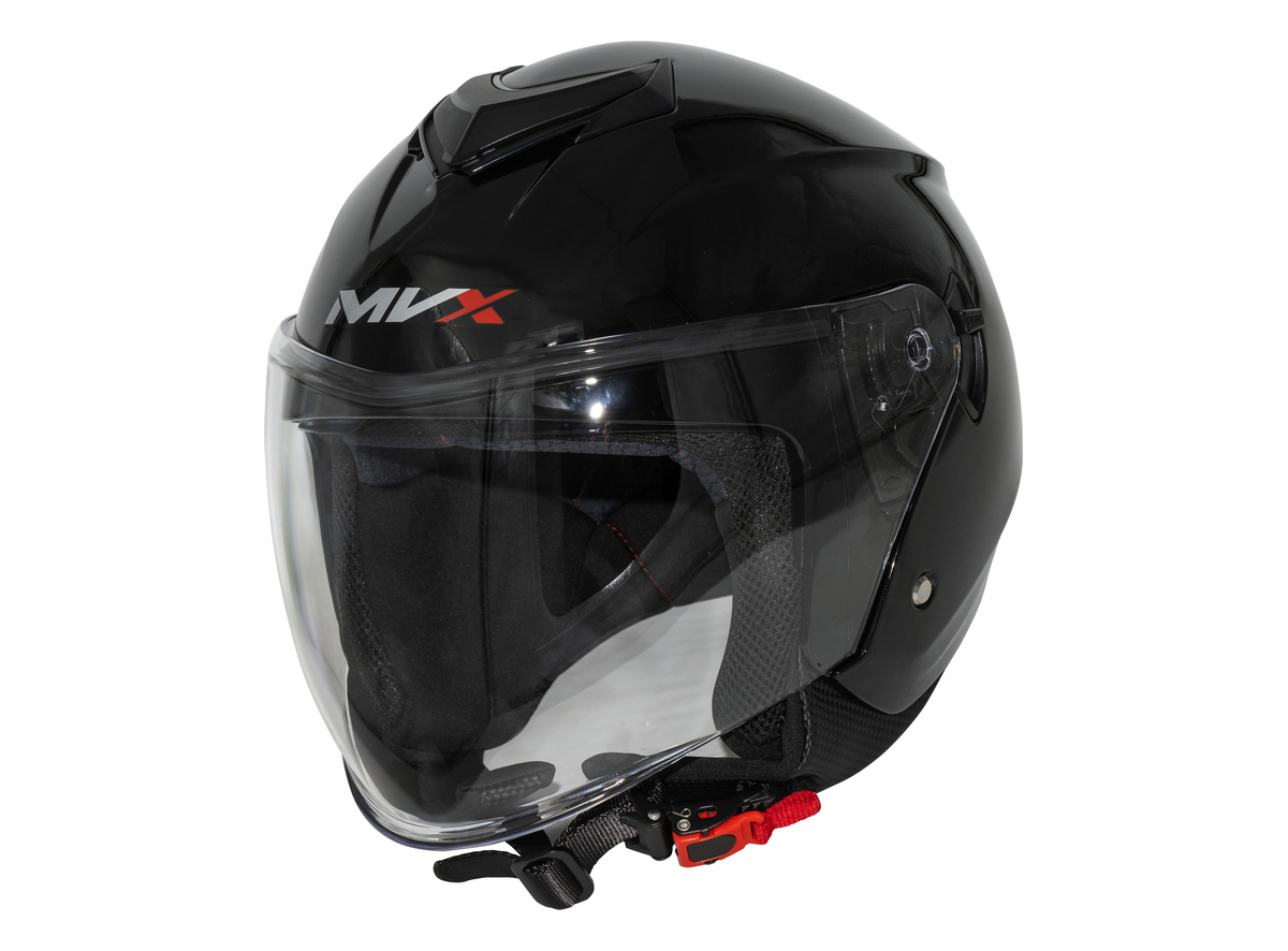 Kaciga za motor veličina XXL-MVX 852 Jet Open Face dupli vizir crna