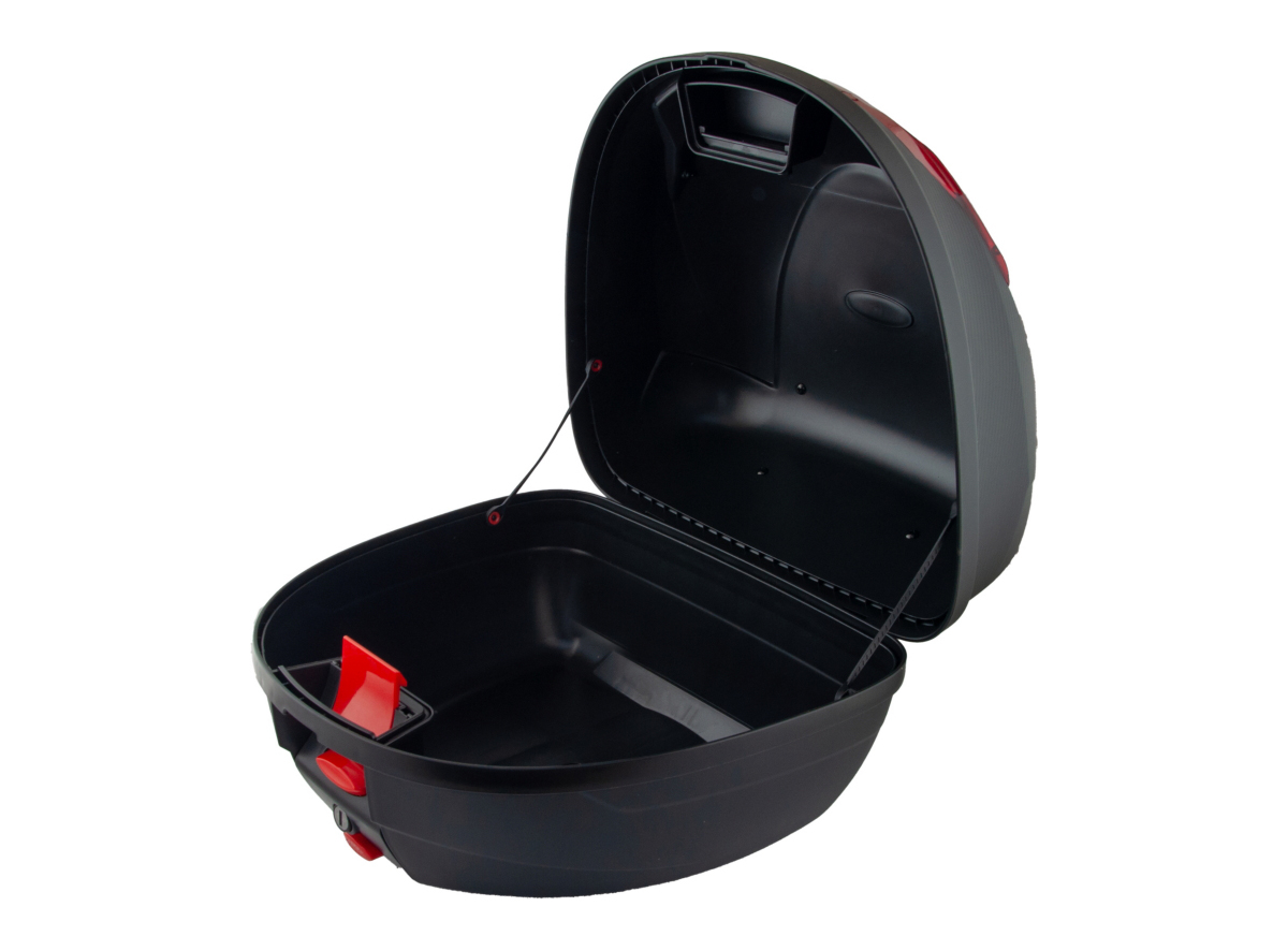 Kofer za motor zadnji crni sa reflektorom i naslonom 34L 42X40X31.5CM