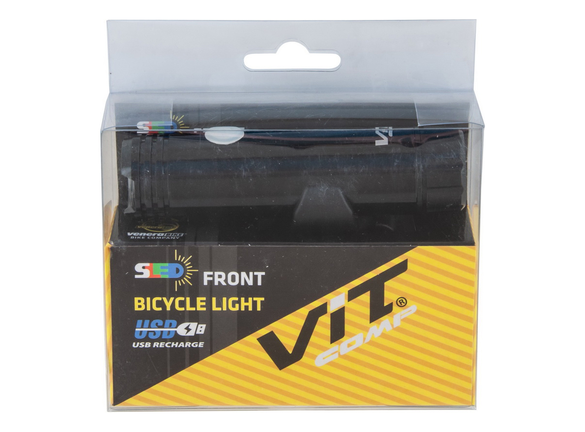 Lampa prednja jin 1w super bright led usb crna