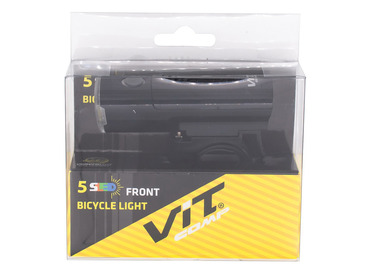 Lampa prednja link 5 super bright white led crna