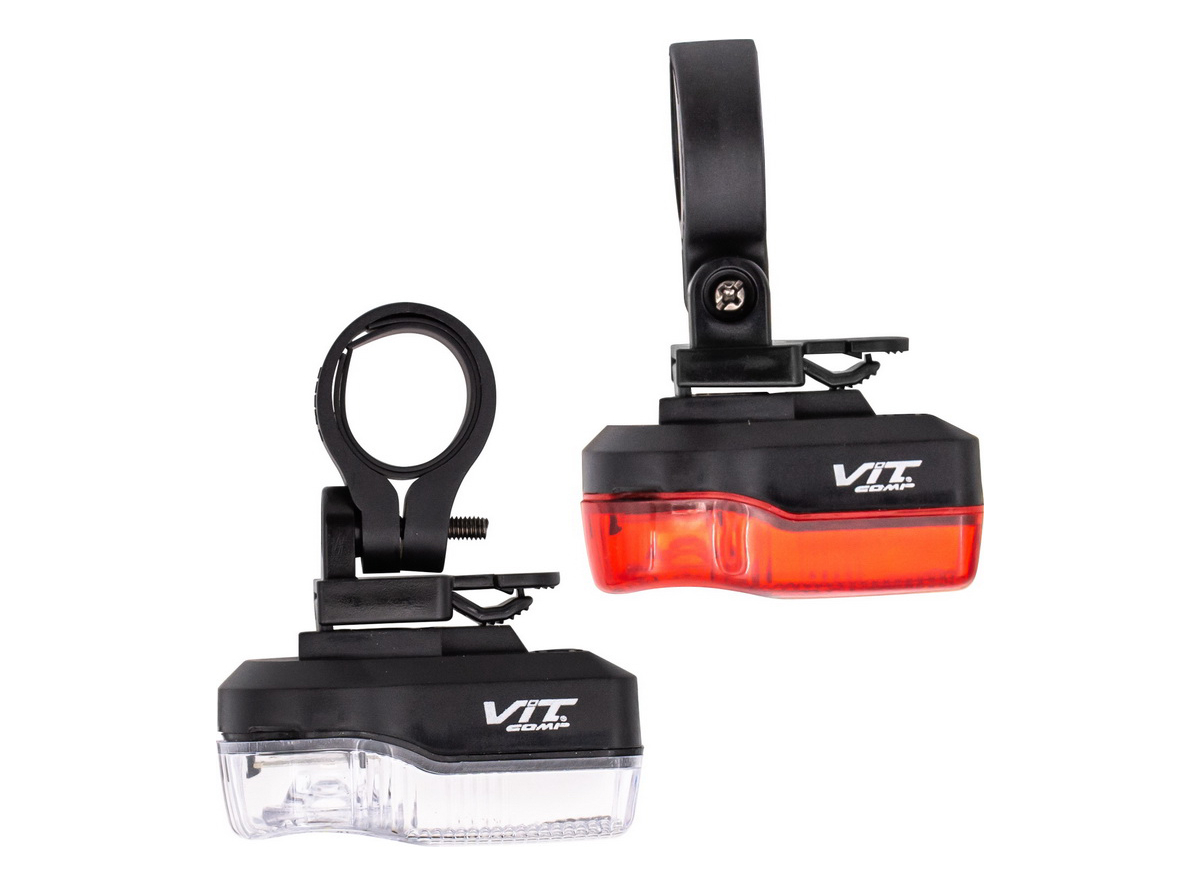 Lampa prednja i zadnja revolution 3 white/red led za volan i sedlo