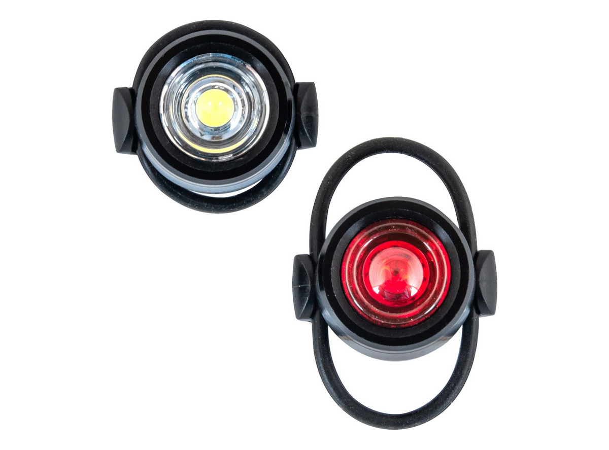 Treptač set solo alu white/red led