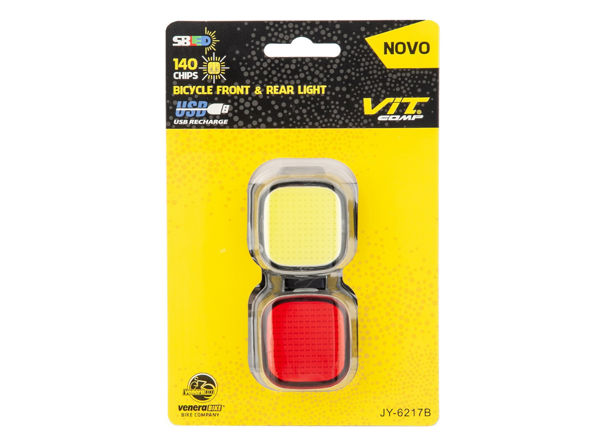 LAMPA PREDNJA I ZADNJA PUNJIVA 140 CHIPS LED USB