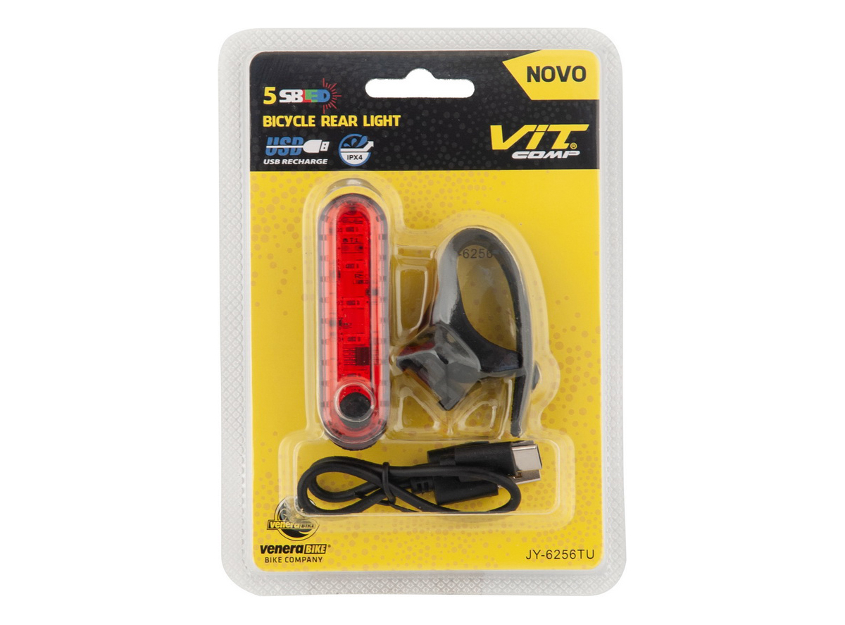 LAMPA ZADNJA 5 SUPER BRIGHT RED LED USB