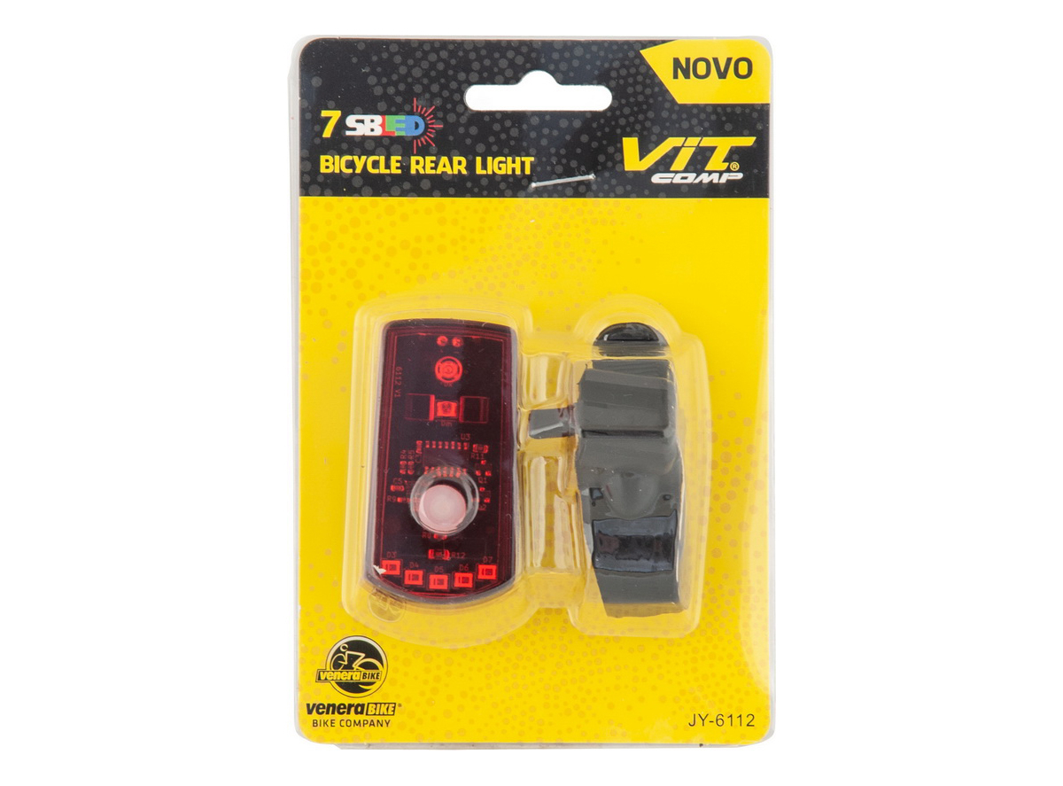 LAMPA ZADNJA 7 SUPER BRIGHT RED LED SA KOCNICOM AAAx2