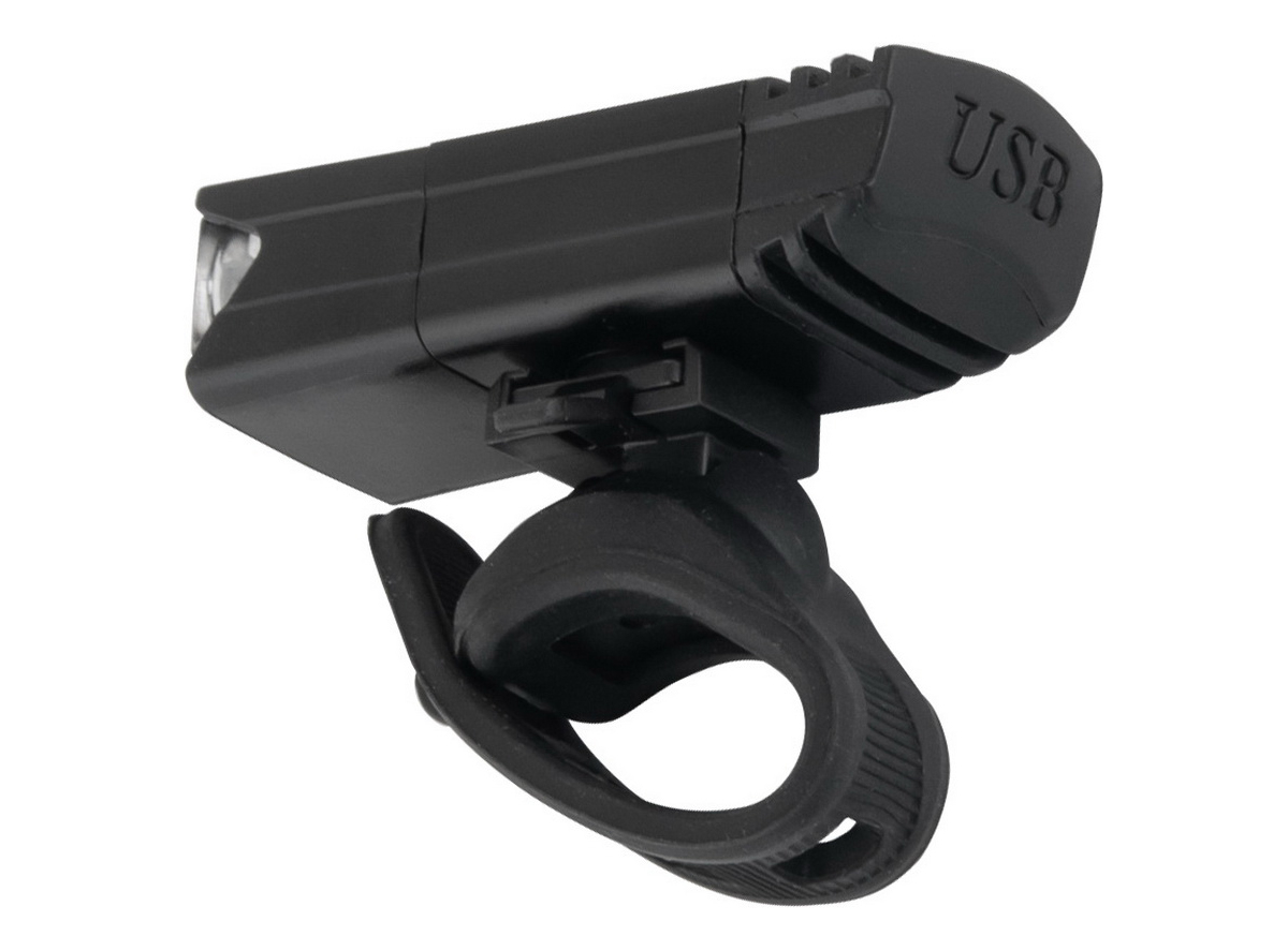 Prednje svetlo na volan sa punjivom litijum baterijom na usb crno led 50 lm