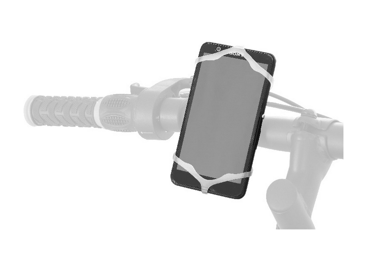 Držač za smart phone silikonski prozir bele boje