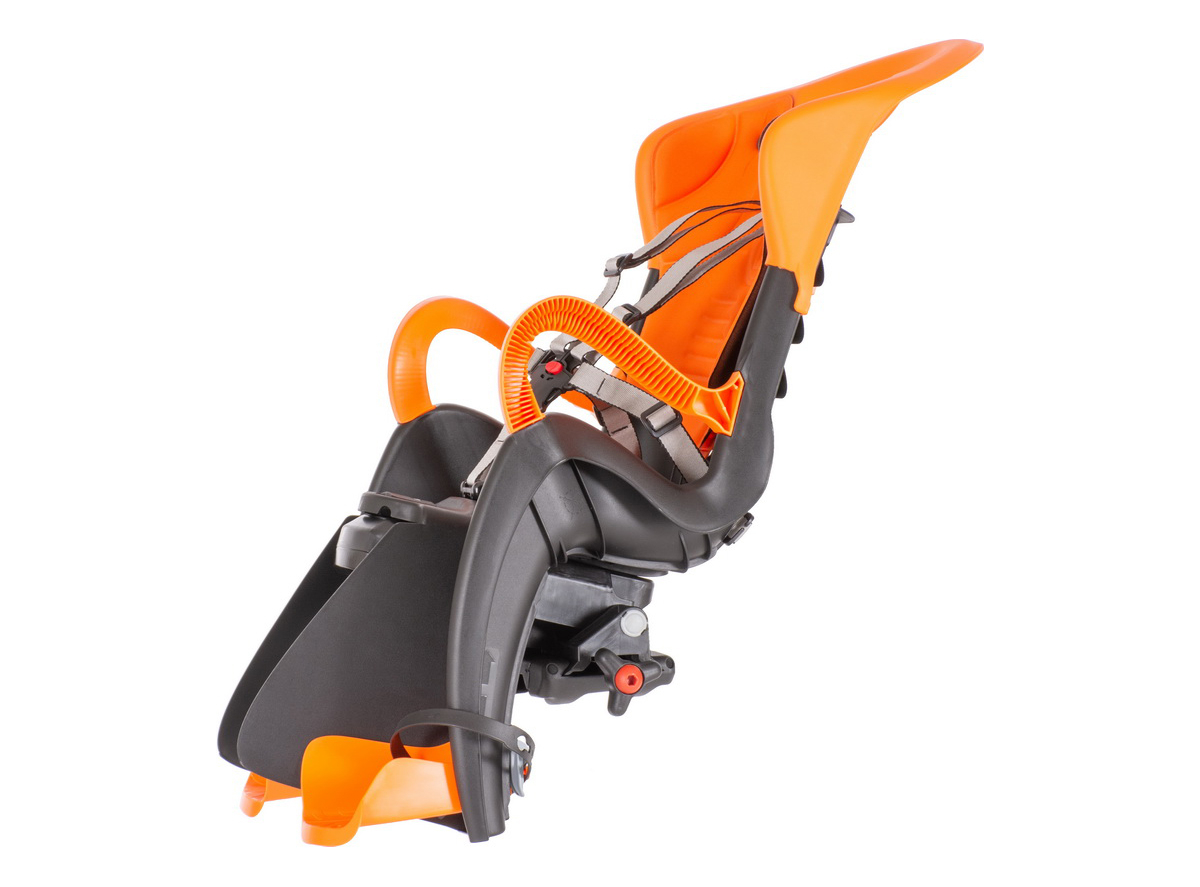 Sedlo dečije Bellelli na gepek sivo narandžasto 22 kg