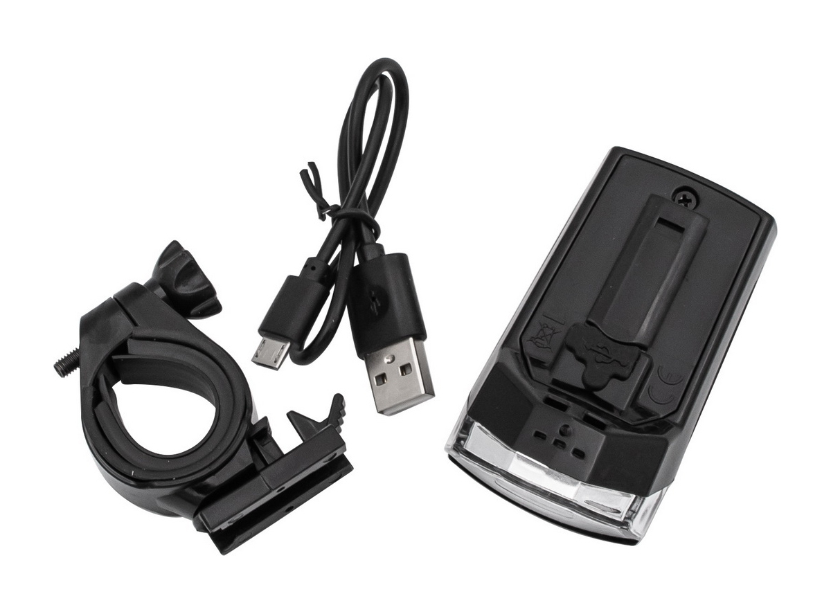 Lampa prednja ling 3w led crna usb