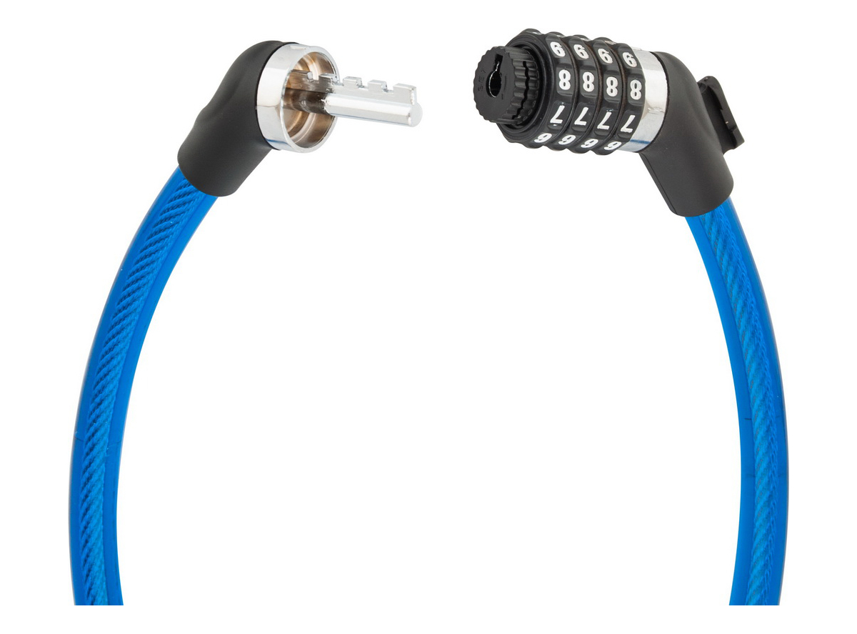 Brava spiralna na šifru 4 broja 15 x 650mm plava sa držačem