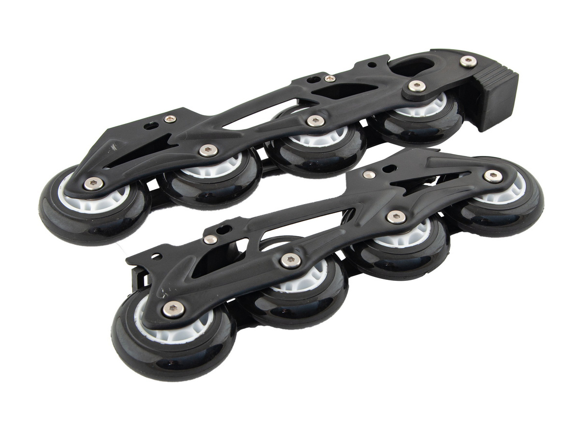 Set 8 točkića za rošule sa ležajevima,osovinama,kočnicom i šinom