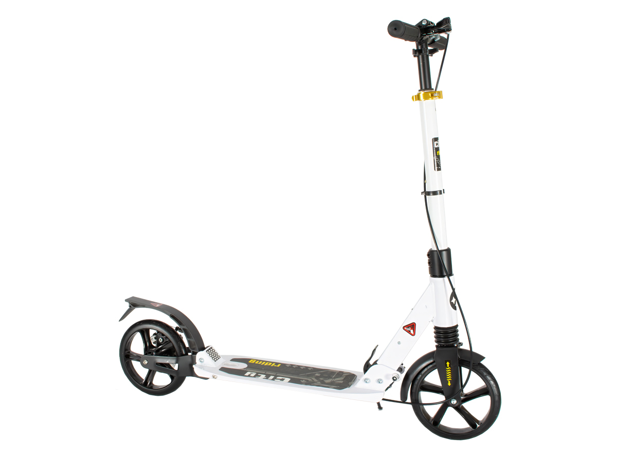 Trotinet aluminijum urban city-riding beli