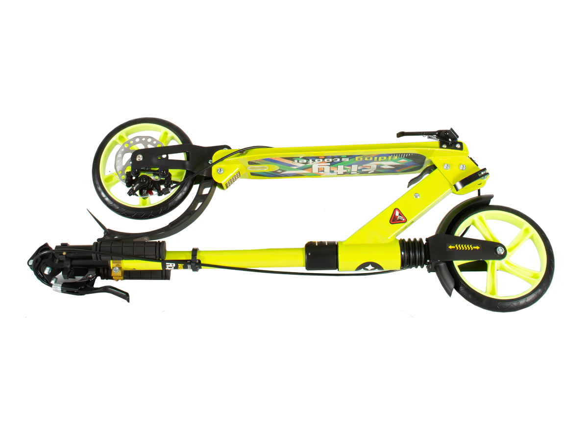 Trotinet aluminijum urban city-riding zeleni