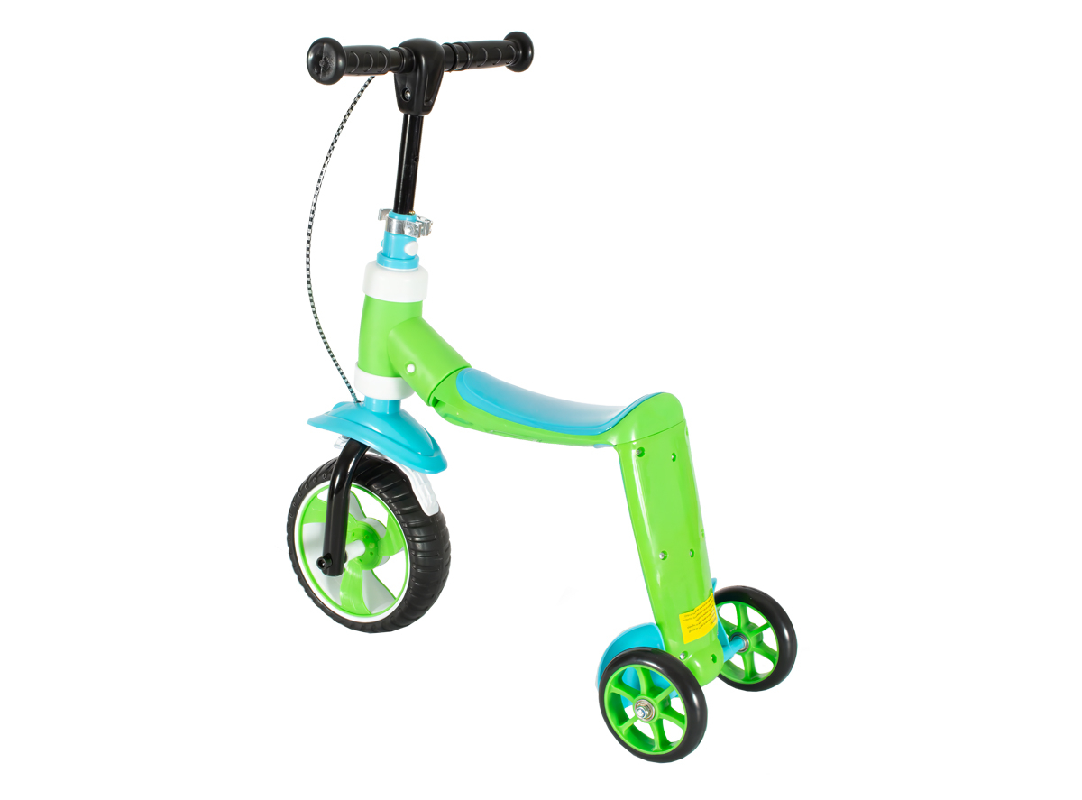 Trotinet-guralica 2 u 1 zeleno plavi