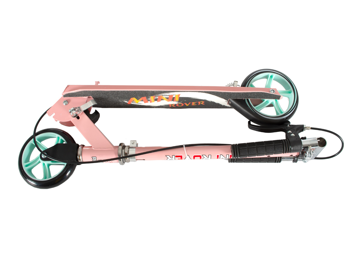 Trotinet aluminijum deciji sa kocnicom rozi