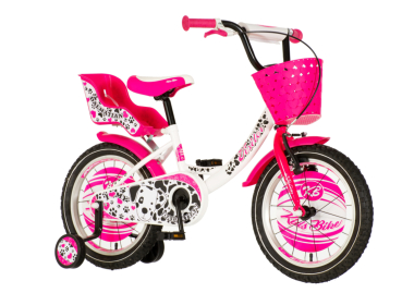 Bicikl Visitor Dalmatian  16" roze beli