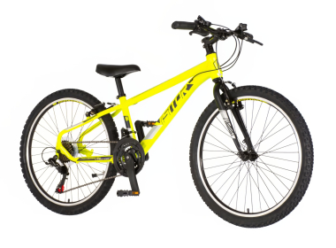 Bicikl Visitor Radiance 24" neon žuto crni