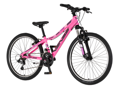 BICIKL JUNIOR 24 VENSSINI PARMA X100 ALU 24" ALU 12" V-BRAKE  18 BRZINA 132-155CM (XS) ROZE