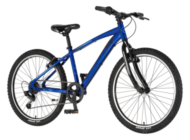 BICIKL JUNIOR 24 VISITOR FOX ROLL ALU 24" TVRDA ALU 14" V-BRAKE  7 BRZINA 132-155CM (XS) PLAVI PERLA