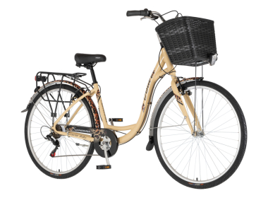 BICIKL FASHION VISITOR SAVANNA 28" ALU 18" V-BRAKE  6 BRZINA 155-178CM (S/M) BEŽ LEOPARD