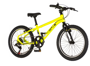 BICIKL JUNIOR 20 VISITOR RADIANCE 20" 11" V-BRAKE  6 BRZINA 120-142CM (XXS) NEON ŽUTI