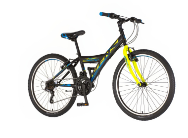 Bicikl Venssini Parma 24" crno žuti