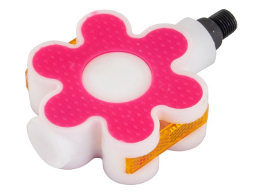 Pedala dečja pvc roza cvetić 1/2”uži navoj 78 x 95 x 27 mm