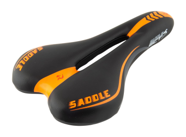 Sedište sa rupom za mtb bicikl Atlanta crno narandžasto