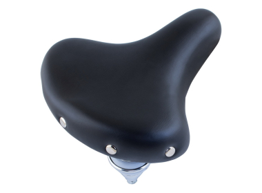 Sedlo crno retro comfort gel sa nitnama dupla opruga