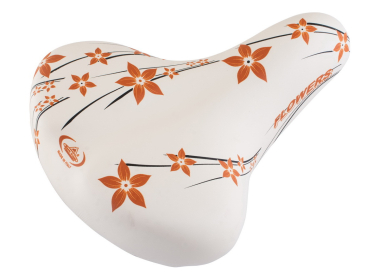 Sedlo happy flowers city komfort sa oprugama krem med boja (art.cr 061)