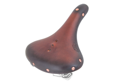 Sedlo mtb old frontier classic kožna sa nitnama crno (art.1960)